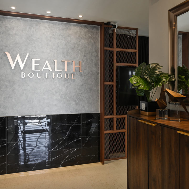 wealth boutique entrance design