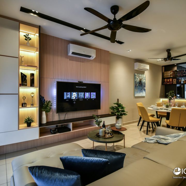 modern contemporary living area design