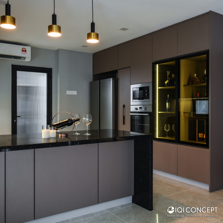 modern minimalist dry kitchen