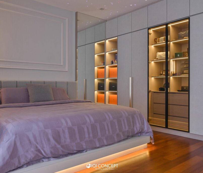 modern light luxury bedroom design