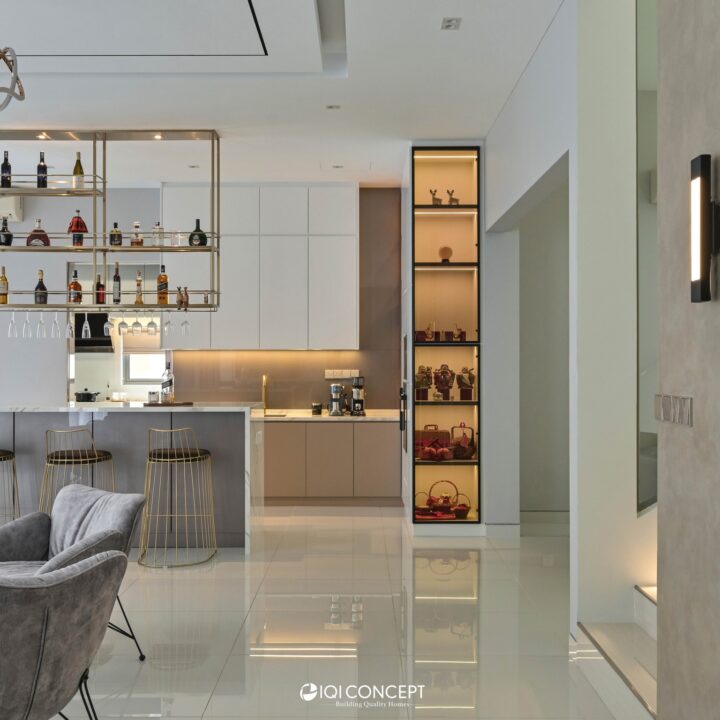 modern light luxury open living concept