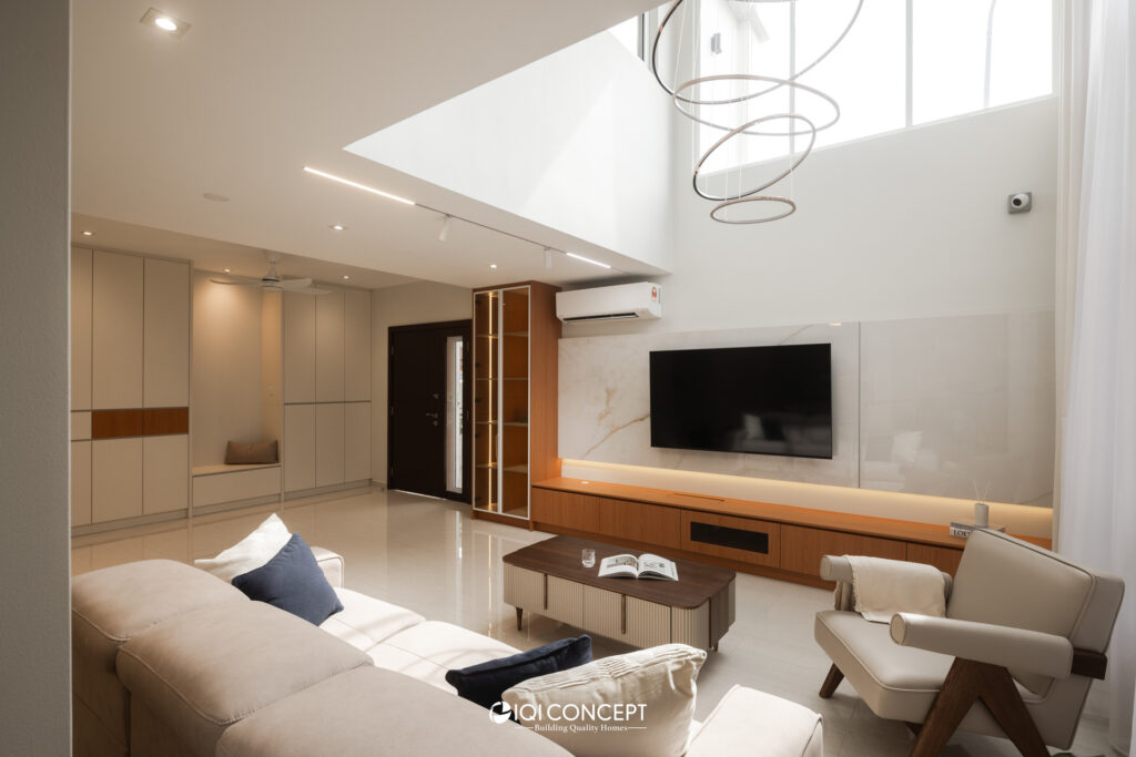living room transformation