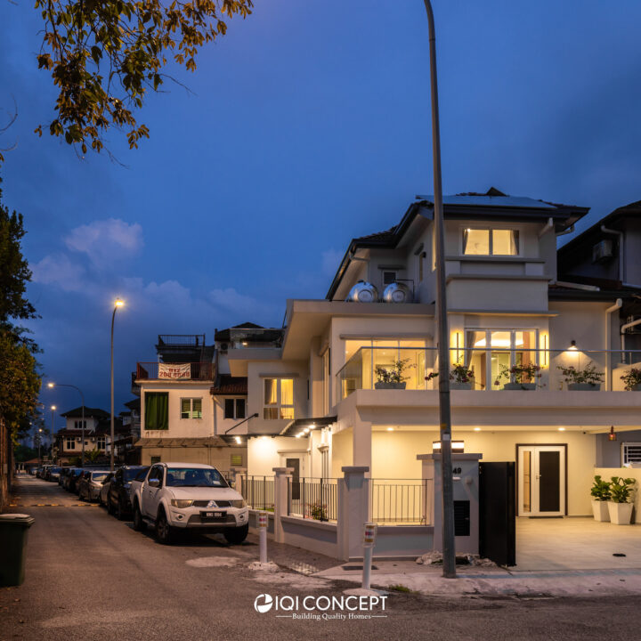 3 storey old house extension facade