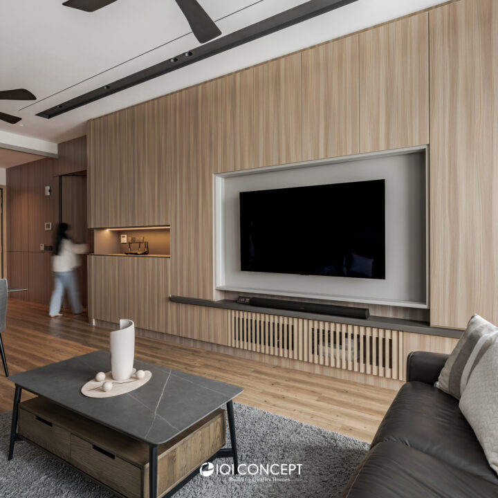 Modern japandi interior design for condo