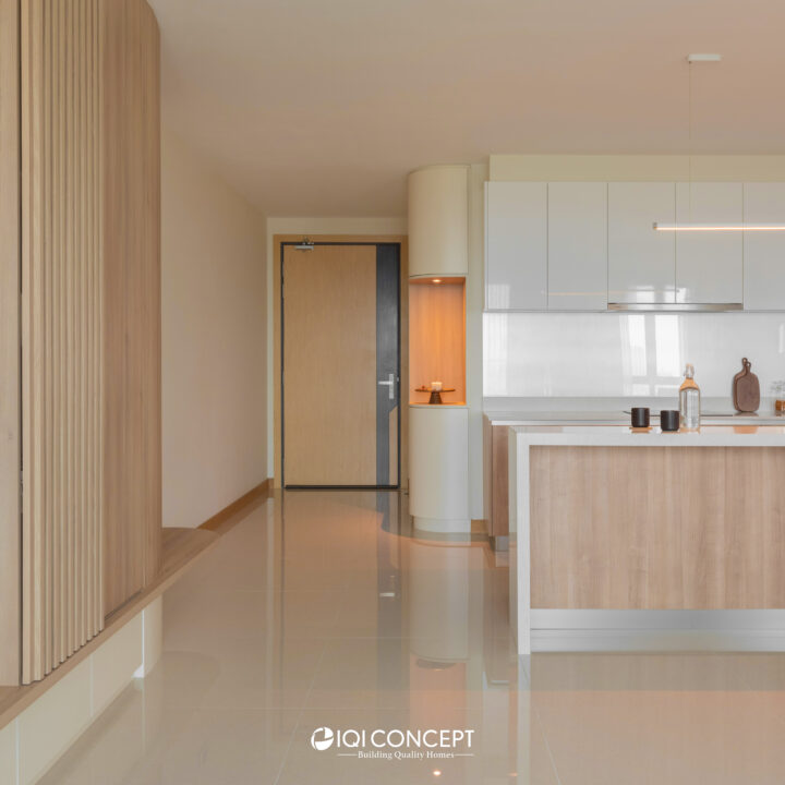 Modern Zen Foyer & Dry Kitchen